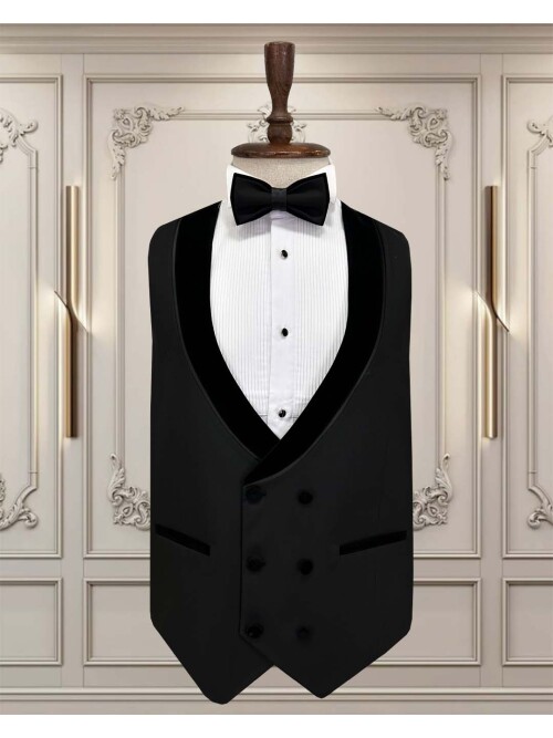 SUIT SARTORIA ÇIKMA YAKA SİYAH DAMATLIK 5536