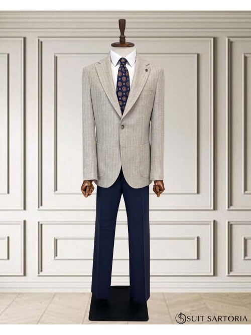 SUIT SARTORIA ÇİZGİLİ BEJ TAKIM 252134