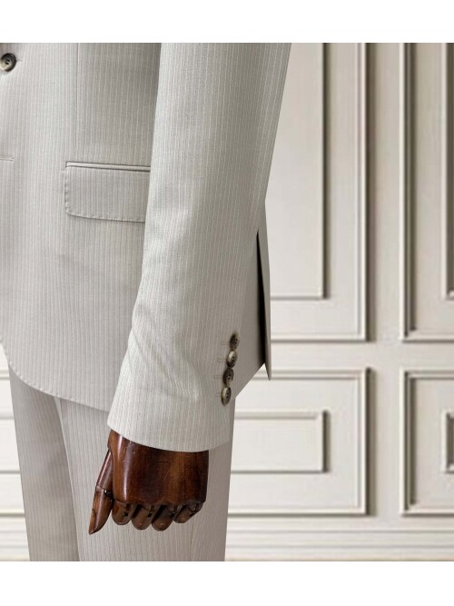SUIT SARTORIA STRIPED BEIGE SUIT 252015