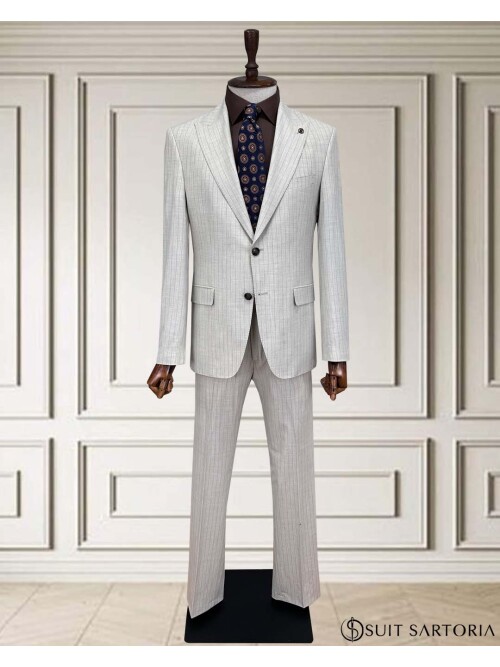 SUIT SARTORIA STRIPED BEIGE SUIT 252024