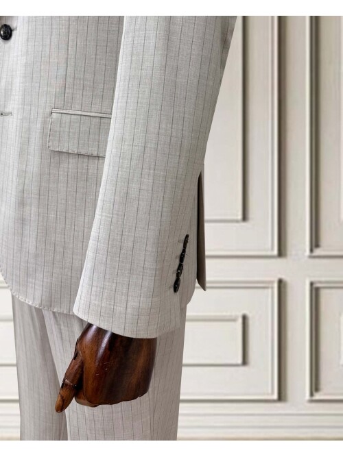 SUIT SARTORIA STRIPED BEIGE SUIT 252024