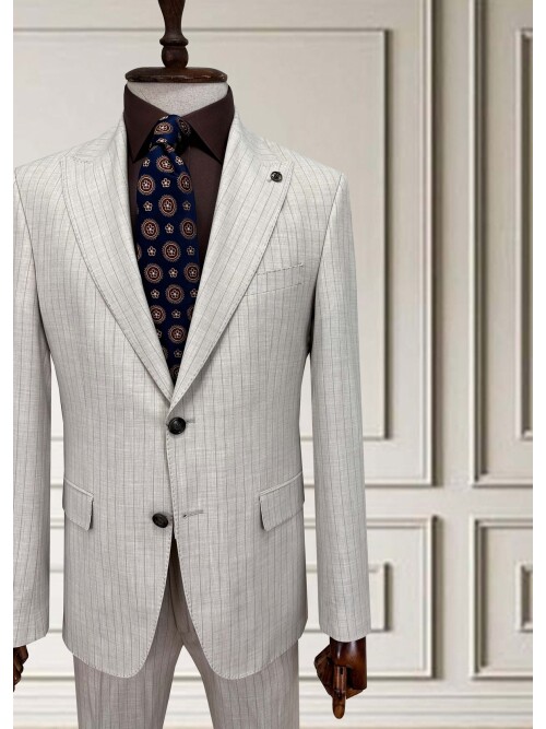 SUIT SARTORIA STRIPED BEIGE SUIT 252024