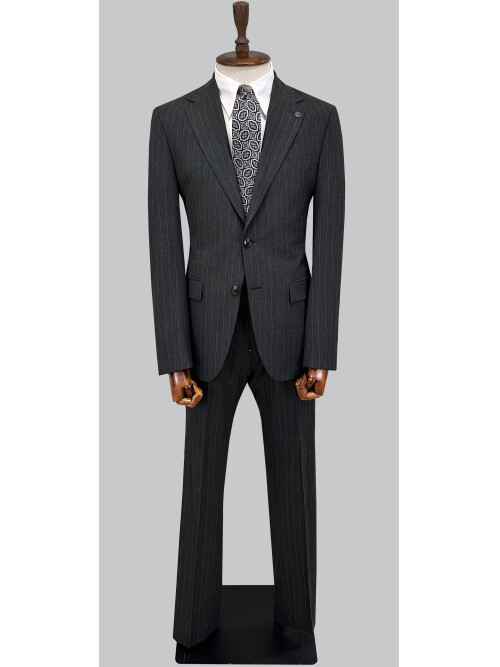 SUIT SARTORIA STRIPED DARK GREY SUIT 2002/50
