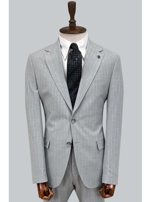 SUIT SARTORIA STRIPED GREY SUIT 2002/50