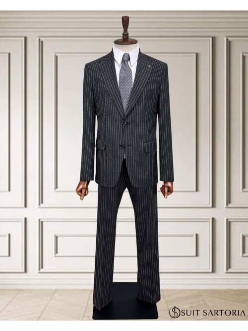 SUIT SARTORIA STRIPED BROWN SUIT 252024