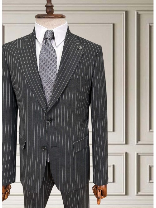 SUIT SARTORIA STRIPED BROWN SUIT 252024