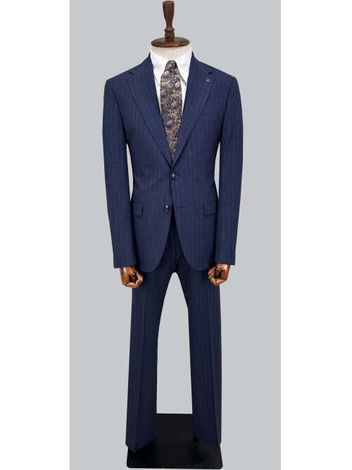 SUIT SARTORIA STRIPED NAVY BLUE SUIT 2002/50