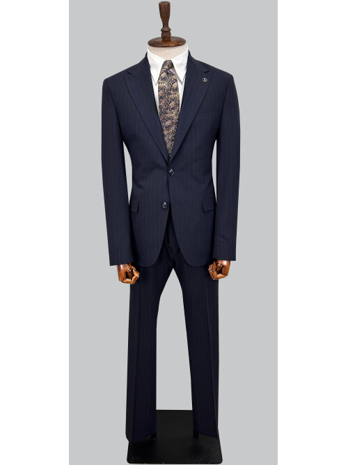 SUIT SARTORIA ÇİZGİLİ LACİVERT TAKIM ELBİSE 2002/50