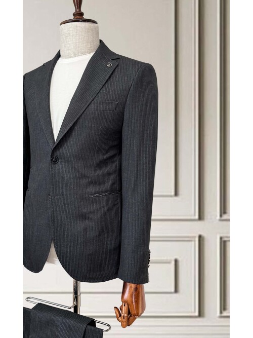 SUIT SARTORIA ÇİZGİLİ SİYAH SPOR TAKIM 252213