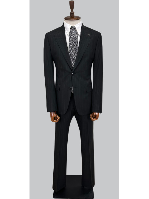 SUIT SARTORIA STRIPED BLACK SUIT 2002/51