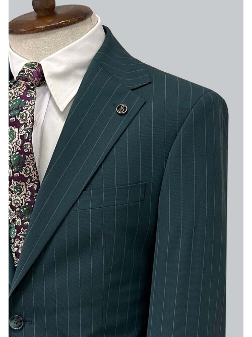 SUIT SARTORIA STRIPED GREEN SUIT 2002/50