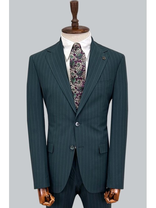 SUIT SARTORIA STRIPED GREEN SUIT 252026