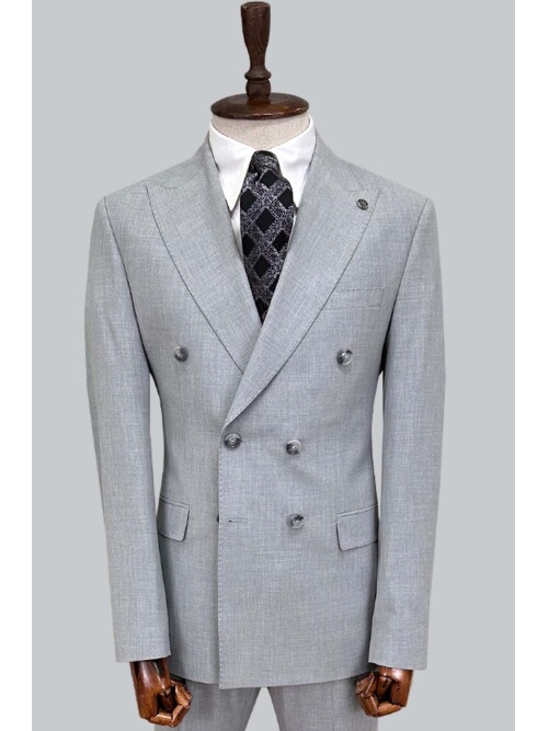 SUIT SARTORIA GREY DOUBLE-BREASTED SUIT 2002/48