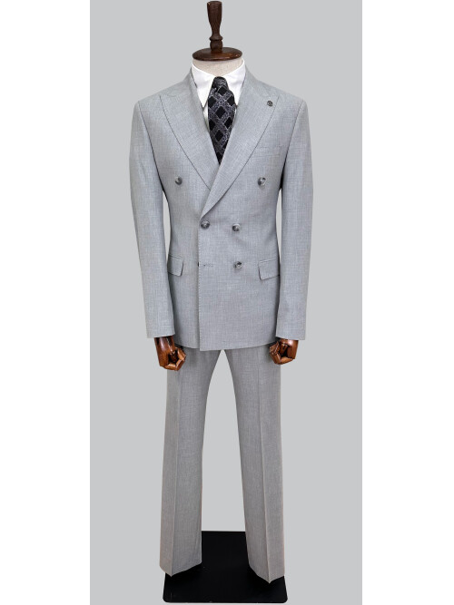 SUIT SARTORIA GREY DOUBLE-BREASTED SUIT 2002/48