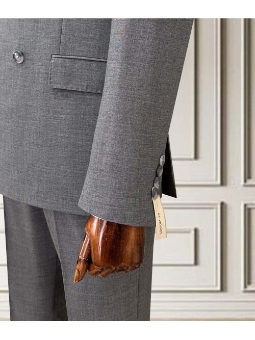 SUIT SARTORIA GREY DOUBLE-BREASTED SUIT 2002/48