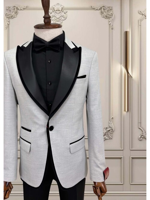 SUIT SARTORIA GREY PEAK COLLAR TUXEDO 5712