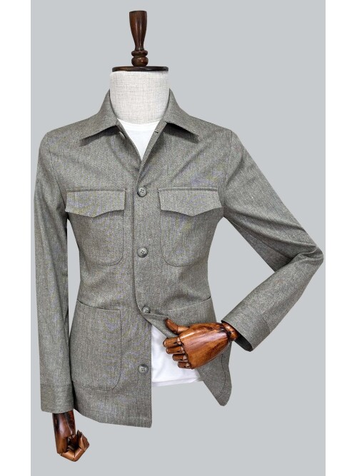 SUIT SARTORIA KHAKI 4 POCKET LINEN JACKET 4622