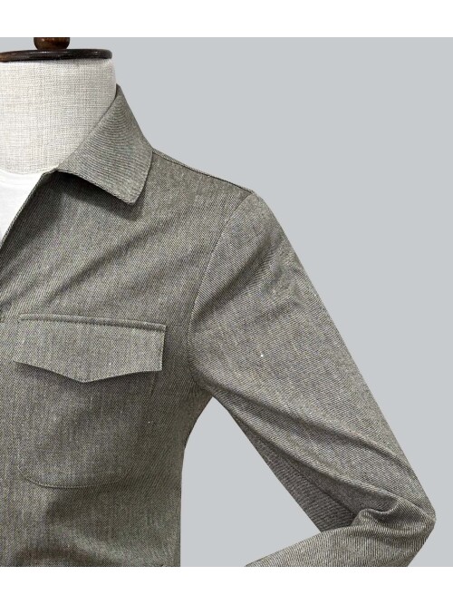 SUIT SARTORIA KHAKI 4 POCKET LINEN JACKET 4622
