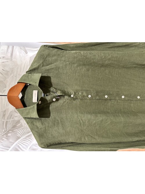 SUIT SARTORIA HAKİ KETEN GÖMLEK 6109