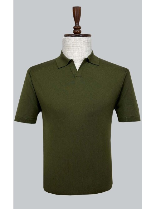 SUIT SARTORIA KHAKI SHORT SLEEVE KNITWEAR T-SHIRT 9030