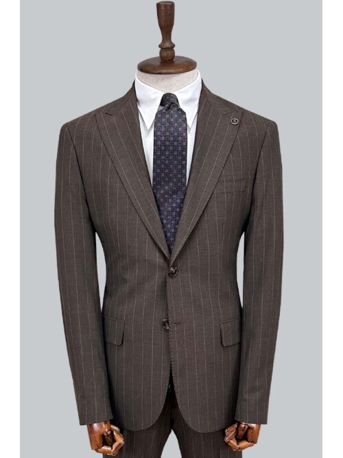 SUIT SARTORIA KAHVERENGİ ÇİZGİLİ TAKIM ELBİSE 2002/65