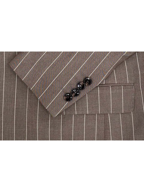 SUIT SARTORIA BROWN STRIPED SUIT 2002/65