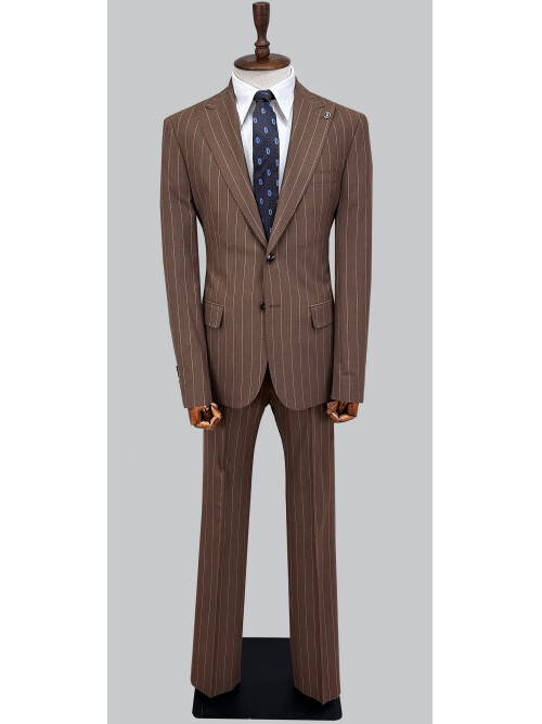 SUIT SARTORIA KAHVERENGİ ÇİZGİLİ TAKIM ELBİSE 2002/65