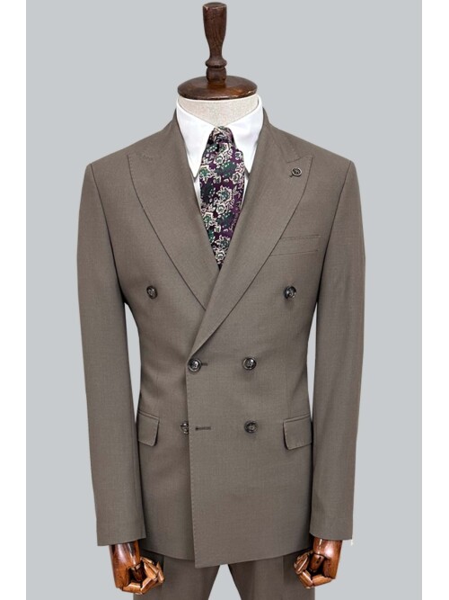 SUIT SARTORIA BROWN DOUBLE-BREASTED SUIT 2002/48