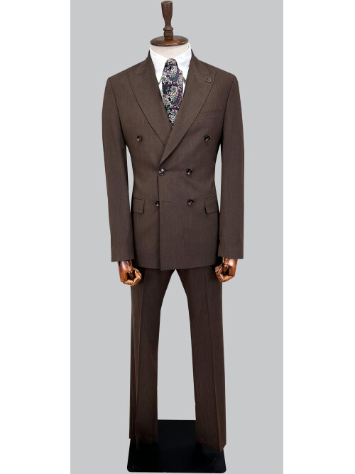SUIT SARTORIA BROWN DOUBLE-BREASTED SUIT 2002/48