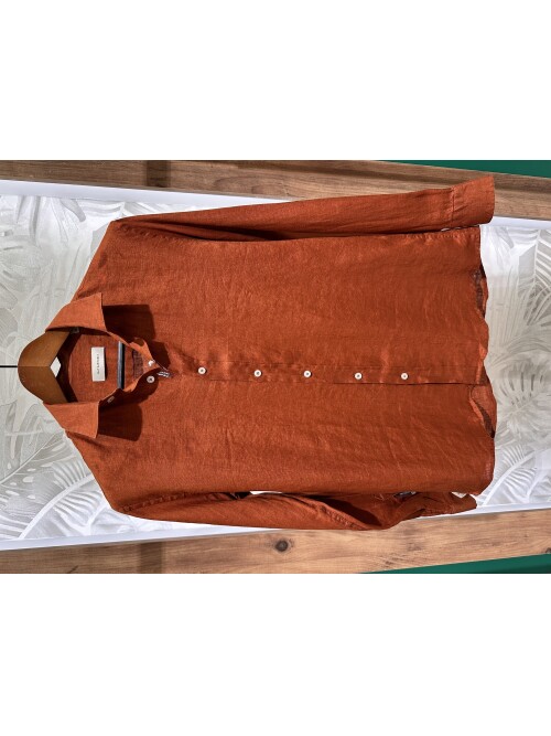 SUIT SARTORIA KİREMİT KETEN GÖMLEK 6109