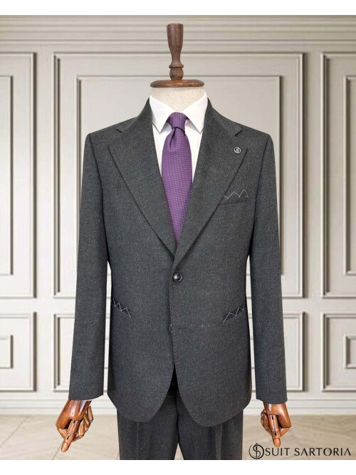 SUIT SARTORIA KOYU GRİ YÜNLÜ TAKIM 252155