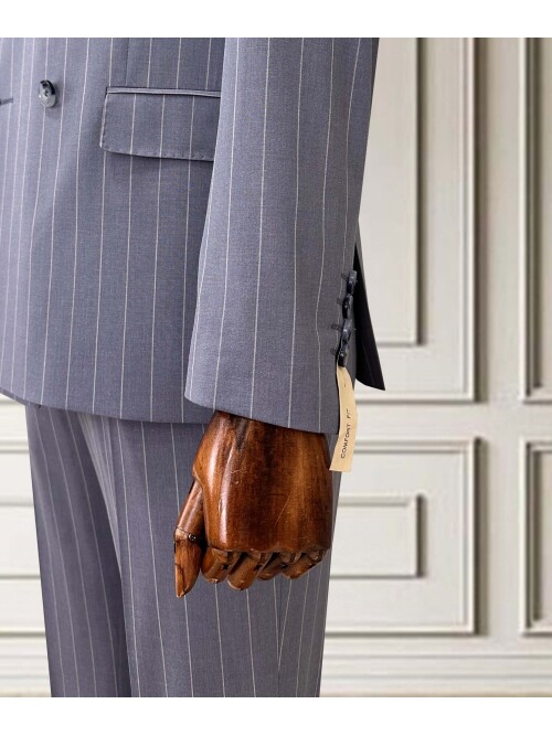 SUIT SARTORIA KRUVAZE ÇİZGİLİ AÇIK MAVİ TAKIM 2002/48