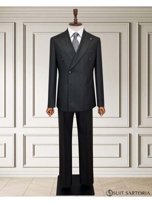 SUIT SARTORIA KRUVAZE ÇİZGİLİ KOYU GRİ TAKIM ELBİSE 252098