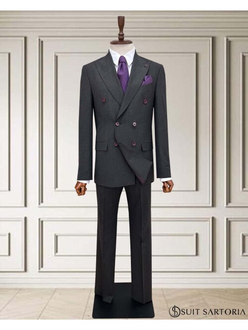 SUIT SARTORIA DOUBLE-BREASTED GREY SUIT 2002/48