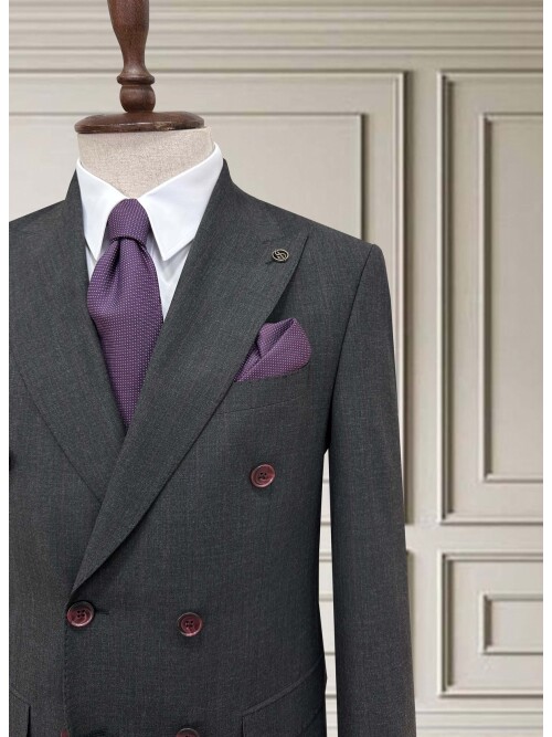 SUIT SARTORIA DOUBLE-BREASTED GREY SUIT 2002/48