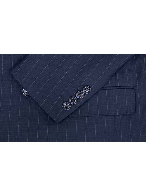 SUIT SARTORIA NAVY BLUE STRIPED DOUBLE-BREASTED SUIT 2002/49