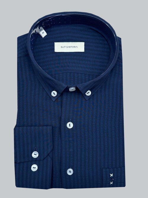 SUIT SARTORIA NAVY BLUE SHIRT 6107