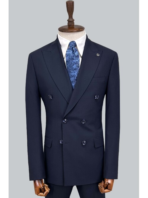 SUIT SARTORIA NAVY BLUE DOUBLE-BREASTED SUIT 2002/48