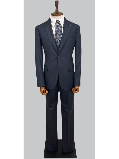 SUIT SARTORIA NAVY BLUE SUIT WITH VEST 2002/26