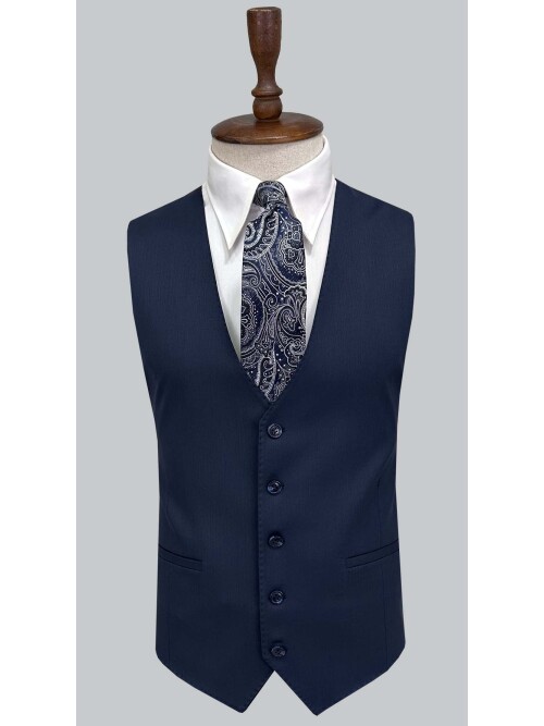 SUIT SARTORIA NAVY BLUE SUIT WITH VEST 2002/26