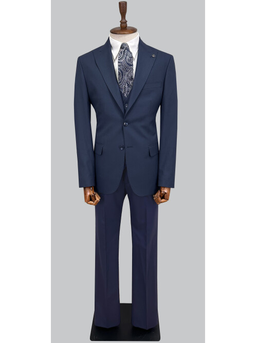 SUIT SARTORIA NAVY BLUE SUIT WITH VEST 2002/26