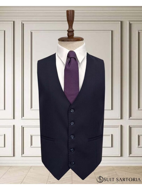 SUIT SARTORIA NAVY BLUE SUIT WITH VEST 252014