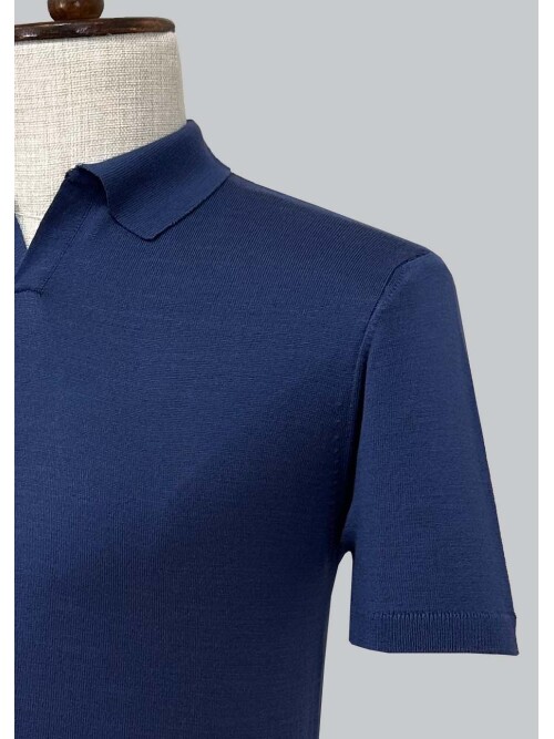SUIT SARTORIA BLUE SHORT SLEEVE KNITWEAR T-SHIRT 9030