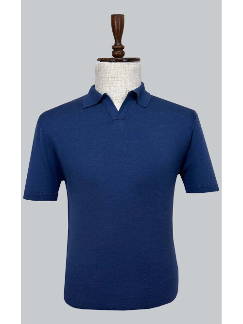 SUIT SARTORIA BLUE SHORT SLEEVE KNITWEAR T-SHIRT 9030