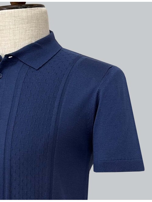 SUIT SARTORIA BLUE SHORT SLEEVE KNITWEAR T-SHIRT 9031