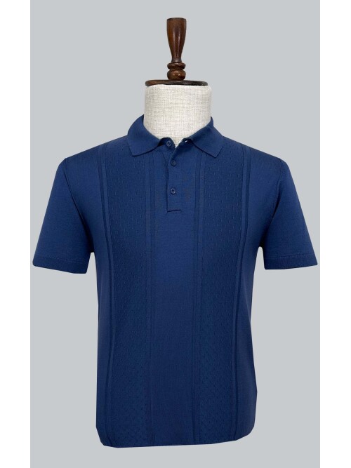 SUIT SARTORIA BLUE SHORT SLEEVE KNITWEAR T-SHIRT 9031