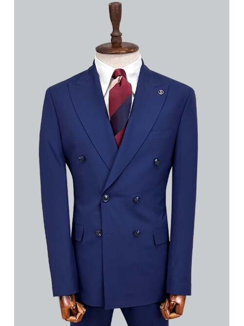 SUIT SARTORIA LIGHT NAVY BLUE DOUBLE-BREASTED SUIT 2002/48