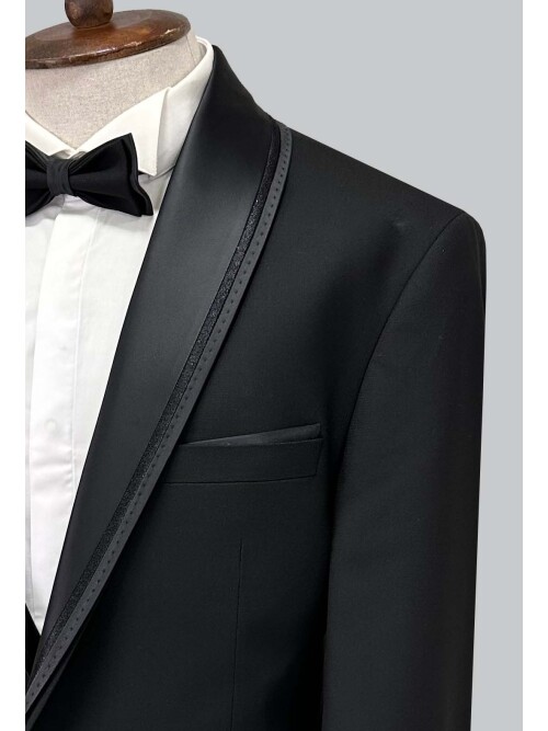 SUIT SARTORIA BLACK BIG SIZE TUXEDO 5539
