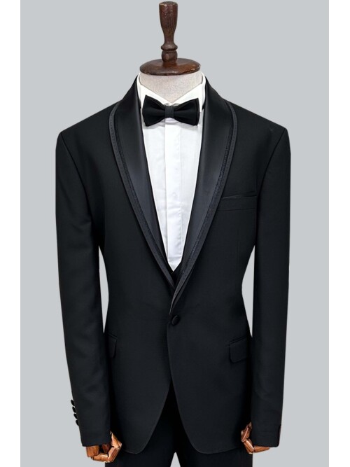 SUIT SARTORIA BLACK BIG SIZE TUXEDO 5539