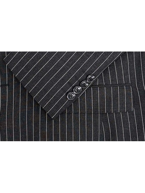 SUIT SARTORIA SİYAH ÇİZGİLİ YELEKLİ TAKIM ELBİSE 2320